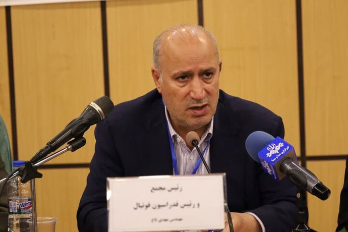 فیلم| شوخی خبرنگار صدا و سیما با رئیس فدراسیون فوتبال