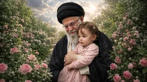 فیلم | حضور حجت‌الاسلام محمدی گلپایگانی بر مزار دختر شهیده‌اش