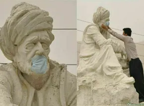 عکس/ گردوخاک در راه خوزستان