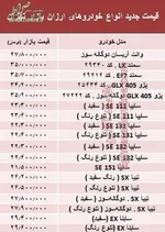 خودرو ۵۰۰ هزار تا ۱.۲ میلیون تومان ارزان شد +جدول