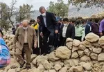 بازدید وزیر کشور از مناطق زلزله‌ زده اندیکا