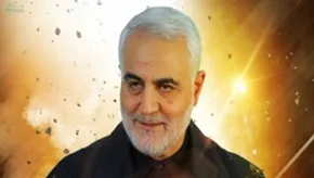 عکس/ هک سایت وزارت کشور بحرین با عکس سردار سلیمانی