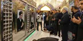 فیلم/ بی‌حرمتی آشوبگران عراقی به تصویر شهید سلیمانی