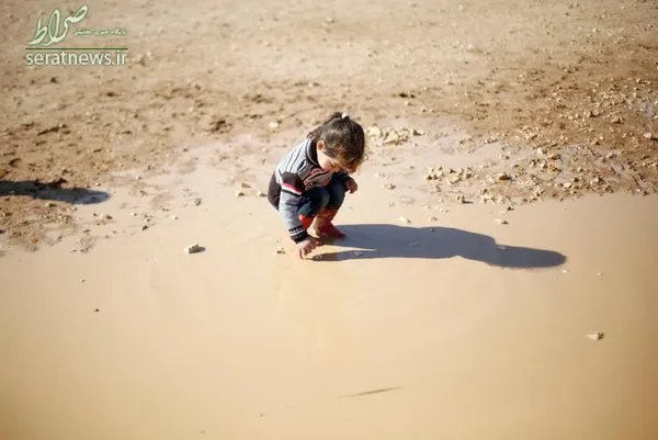 کودک آواره سوری در اردوگاه پناهندگان آل زعتری اردن
