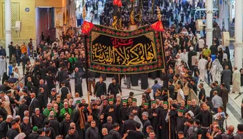 تصاویر | عزاداری اهالی کربلا در حرم امیرالمومنین در ایام فاطمیه