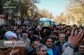 تصاویر/ تشییع شهیدخوش‌لفظ در همدان