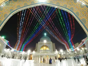 تصاویر هوایی از پیاده‌روی زائران امام رضا(ع)