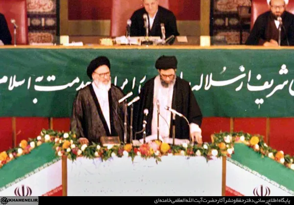 سوگند با نمایندگان ملت | مراسم تحلیف دومین دوره ریاست جمهوری حضرت آیت‌الله خامنه‌ای در مجلس شورای اسلامی‌، 18 مهر 1364