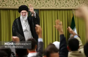 تصاویر / دیدار جمعی از دانشجویان با رهبر معظم انقلاب