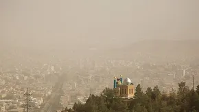 عکس/ آلودگی هوای تهران از فراز بام استانداری