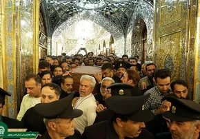 اولین تصویر از محل تدفین پیکر شهید حججی