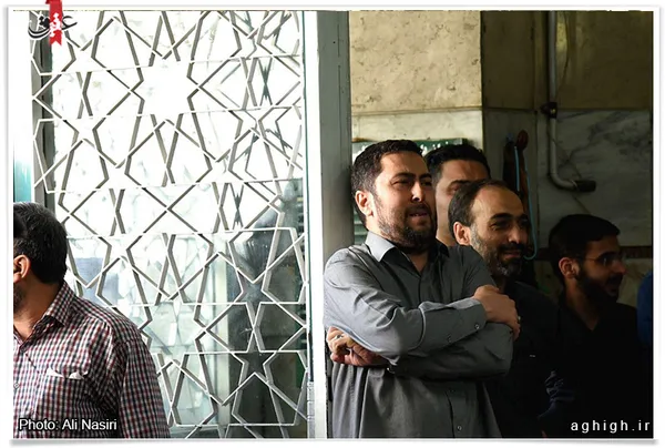 احمد بابایی در مراسم تشییع پیکر کربلایی عباس شاهی 
