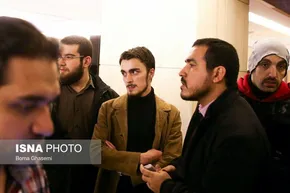 عکس/تولیت آستان قدس رضوی در حال جمع‌آوری برف