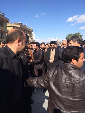 تصاویر/فرزند رهبر انقلاب در مراسم یادبود مرحوم شایانفر