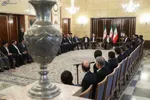 دیدار ملی‌پوشان فوتبال ایران با رئیس‌جمهور