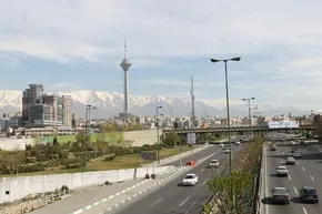 عکس/ هوای تهران در وضعیت قرمز