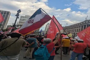 تصاویر| کارزار حمایت از ایران در سائوپائولو برزیل