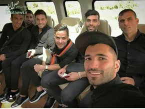 عکس/ سلفى ملي پوشان قبل از عزيمت به روسيه