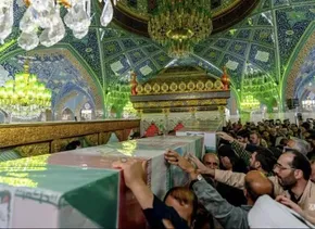 فیلم / ورود پیکر‌های مطهر شهدای کنسولگری ایران به فرودگاه مهرآباد