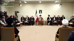 حضور آیت‌الله جنتی در جمع زائران امام رضا(ع) +تصاویر