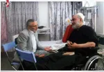 عکس| روضه خوانی حاج منصور ارضی در مراسم تشییع شهید حاجی زاده