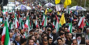 تصاویر/ راهپیمایی موتوری مشهدی‌ها در حمایت از «وعده صادق ۳»