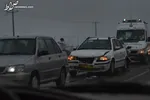 تصادف زنجیره‌ای در بزرگراه هاشمی رفسنجانی تهران