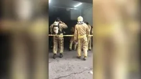 تصاویر/آتش سوزی ساختمان برق حرارتی وزارت نیرو