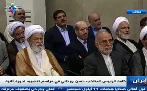 تصاویر/ مراسم تنفيذ حكم روحانی