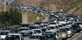 عکس/ رانش زمین در جاده چالوس