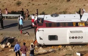 فیلم/ توضیحات رئیس پلیس‌ راه کشور در خصوص سانحه دلخراش واژگونی اتوبوس در جادۀ اصفهان