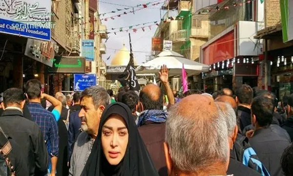 سارا منجزی در پیاده روی اربعین 96 