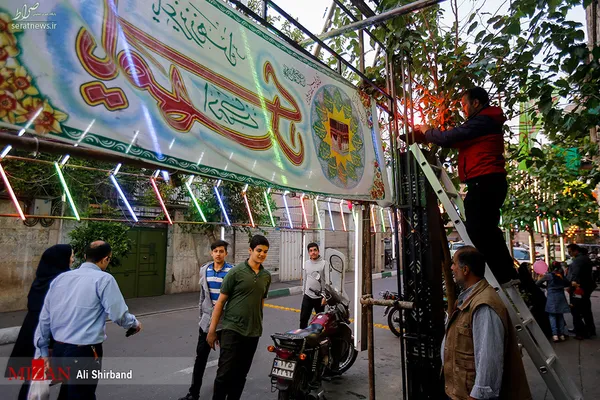 خیابان های تهران در شب میلاد امام زمان‌(عج)