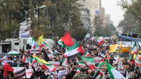 تصاویر/ راهپیمایی موتوری مشهدی‌ها در حمایت از «وعده صادق ۳»