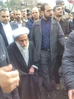 عکس/ حضور فرزند رهبر انقلاب در مراسم 22 بهمن