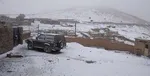 آغاز بارش برف در جاده چالوس