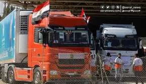 فیلم | برخورد محموله‌های کمک‌رسانی با چادرهای آوارگان فلسطینی