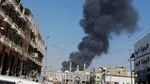 آتش سوزی گسترده در یک بارانداز در بزرگراه آزادگان
