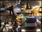 تصاویر/بارش برف در آستانه بهار در آذربایجان شرقی