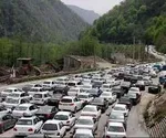 ترافیک نیمه سنگین در آزادراه کرج_تهران