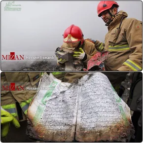 عکس/ دانش‌آموزان شين‌آبادی در محل حادثه پلاسکو