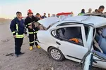 تصادف زنجیره ای در کاشان با ۲ فوتی و ۲ مصدوم