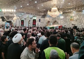فیلم/ حال و هوای حرم عبدالعظیم(ع) پیش از ورود پیکر شهید طهرانچی