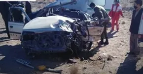 فیلم / واژگونی سه خودرو شوتی در جاده یاسوج - اصفهان | سه راننده جان باختند
