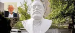 زمان رونمائی از پلاک خیابان و سردیس جمشید مشایخی