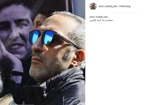 عکس/ جواد خیابانی و حمید فرخ‌نژاد  در مراسم ختم خشایار الوند