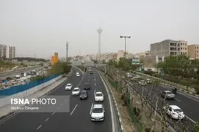 عکس/ هوای تهران در وضعیت قرمز