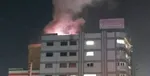 یک واحد صنعتی در قشم طعمه حریق شد