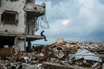 عکس/ اتاق خواب ويران شده در غزه
