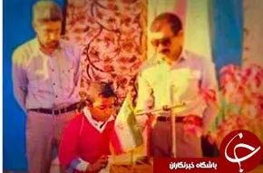 عکس/نظر رضا صادقی در مورد بستنی خوردن فرزندش